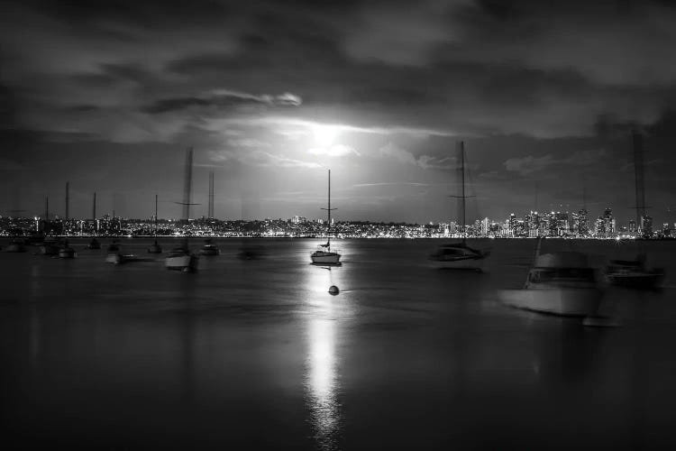 A Moody And Magical San Diego Harbor by Joseph S. Giacalone wall art