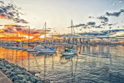 A Hint Of Orange by Joseph S. Giacalone framed canvas print