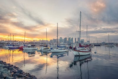 Calm Harbor Morning by Joseph S. Giacalone acrylic art print