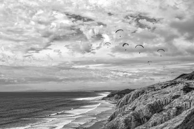 Flying High Over La Jolla by Joseph S. Giacalone framed canvas print
