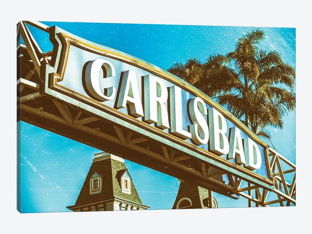 Vintage Carlsbad by Joseph S. Giacalone 1-piece Canvas Print