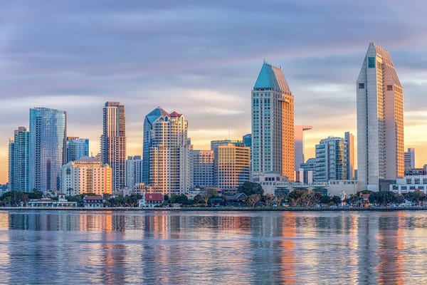 San Diego Skylines: Pastel City, San Diego by Joseph S. Giacalone