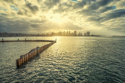 Golden Waters by Joseph S. Giacalone acrylic art print