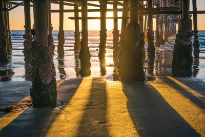 Crystal Pier Light And Shadow by Joseph S. Giacalone acrylic art print