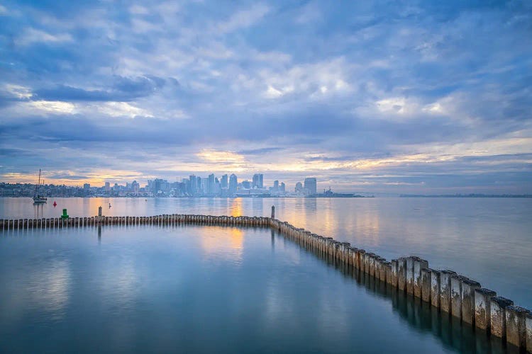 Winter Blues In The City by Joseph S. Giacalone wall art