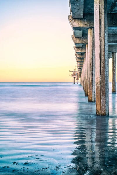 Docks & Piers: Scripps Pier In Half by Joseph S. Giacalone