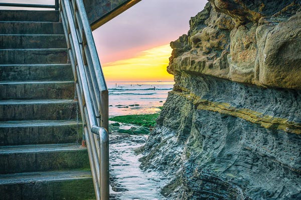 Staircases: Down To Sunset Cliffs by Joseph S. Giacalone