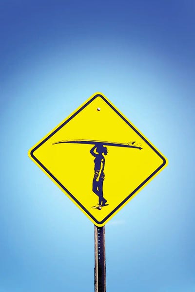 Surfer Girl Surf On by Joseph S. Giacalone multi panel art