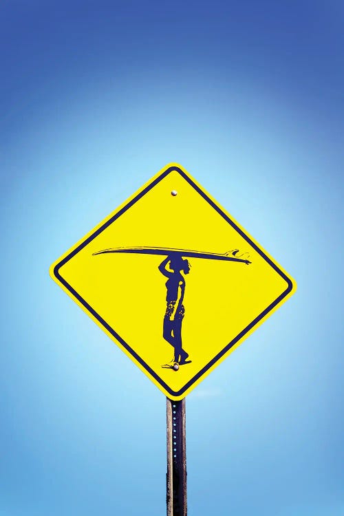 Surfer Girl Surf On by Joseph S. Giacalone wall art