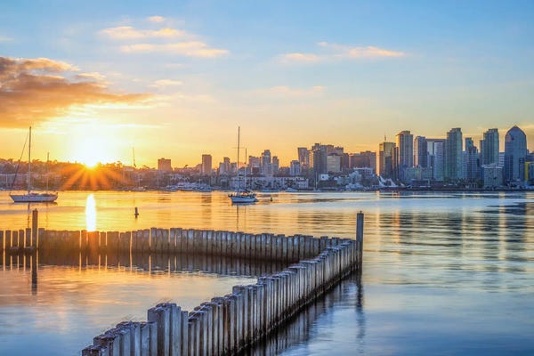 Harbors: Good Morning, San Diego Harbor by Joseph S. Giacalone