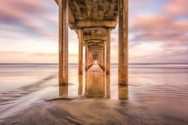 Docks & Piers: Rooted In Sand, Scripps Pier by Joseph S. Giacalone