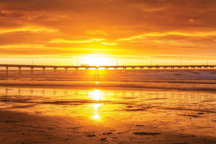 Ocean Beach On Fire