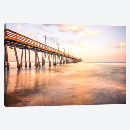 Summer Sunrise, Imperial Beach Pier Canvas Print #JGL273} by Joseph S. Giacalone Canvas Artwork