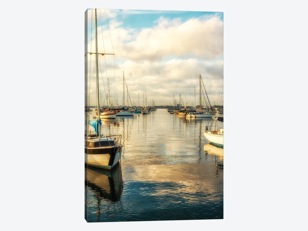 Copper Tone Morning, San Diego Harbor by Joseph S. Giacalone 1-piece Canvas Art