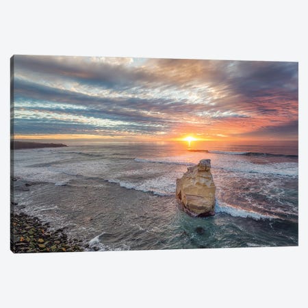 Sunset From Sunset Cliffs, San Diego Canvas Print #JGL283} by Joseph S. Giacalone Canvas Print