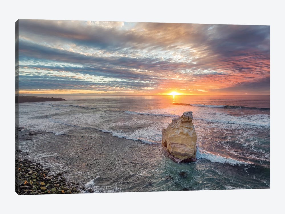 Sunset From Sunset Cliffs, San Diego by Joseph S. Giacalone 1-piece Canvas Art