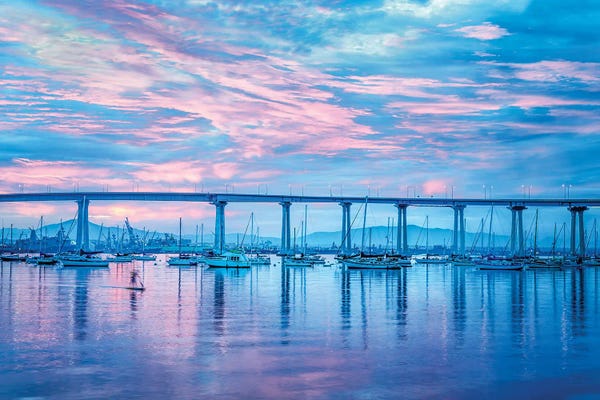 Harbors: Pinks & Blues, Coronado by Joseph S. Giacalone