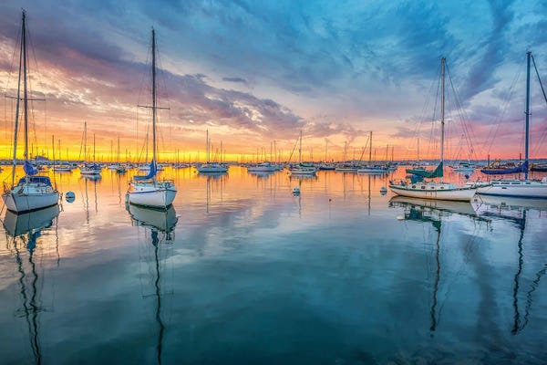 Harbors: November Sunset, San Diego Harbor by Joseph S. Giacalone