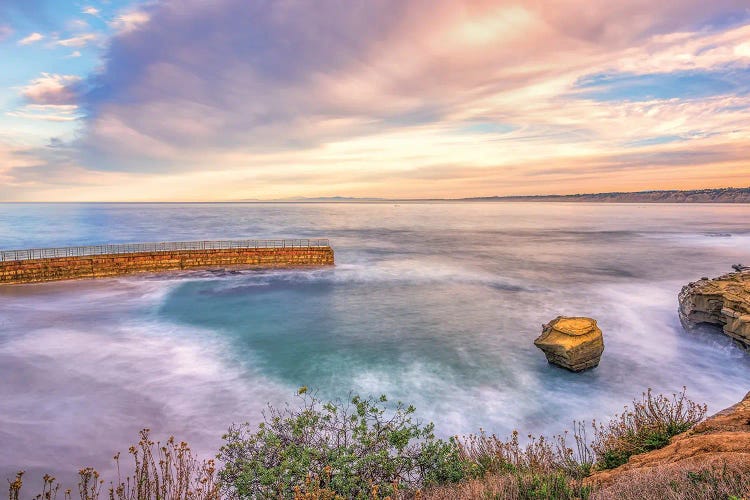 Seawall & Sunrise, La Jolla