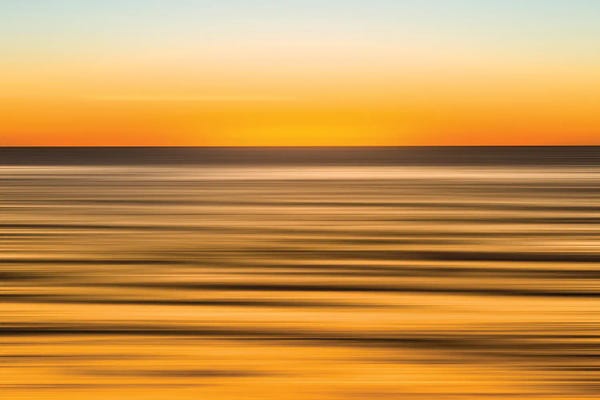 Ocean Sunrises & Sunsets: Orange Flows by Joseph S. Giacalone