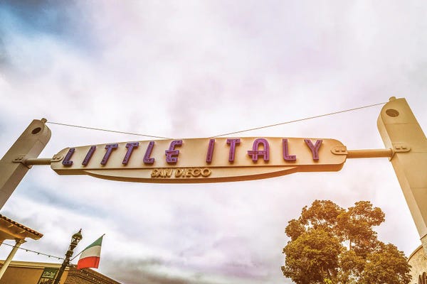 Signs: Little Italy, San Diego by Joseph S. Giacalone