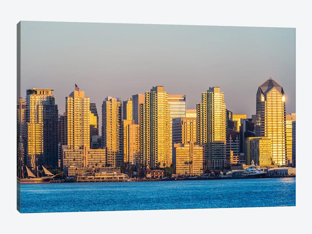 Golden Time, San Diego by Joseph S. Giacalone 1-piece Canvas Print