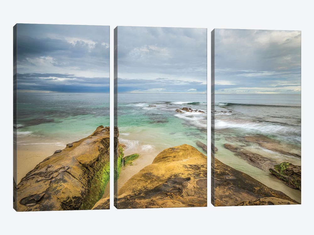 Points To The Sea, Windansea Beach by Joseph S. Giacalone 3-piece Canvas Print