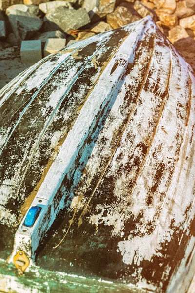 Just An Old Dinghy by Joseph S. Giacalone framed canvas print