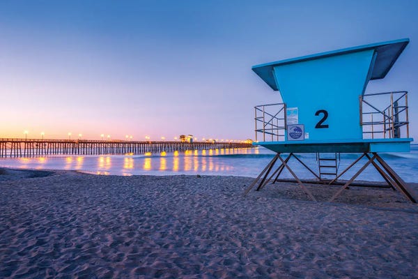 Beach Sunrises & Sunsets: Tower 2, Oceanside Pier Sunrise by Joseph S. Giacalone