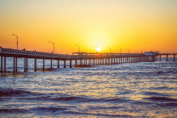 Docks & Piers: Perfect End Of The Day, Ocean Beach Pier by Joseph S. Giacalone