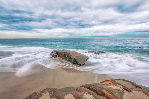 San Diego: The Shape Of Rock Windansea Beach by Joseph S. Giacalone