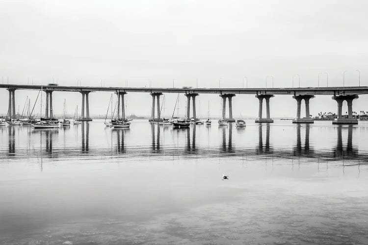 Coronado Bridge In Reflection