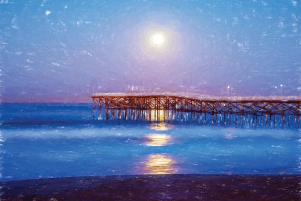Moon Over Crystal Pier