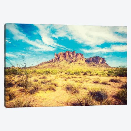 Superstition Mountains Canvas Print #JGL390} by Joseph S. Giacalone Canvas Print