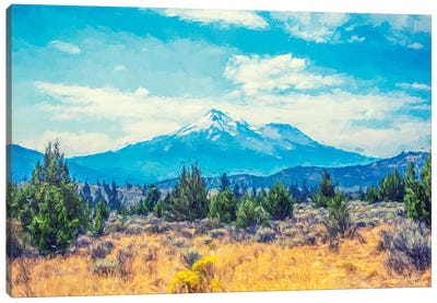 The Beauty Of Mount Shasta Canvas Art Print - Joseph S Giacalone