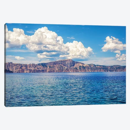 Blue And White Crater Lake National Park Canvas Print #JGL393} by Joseph S. Giacalone Canvas Art Print