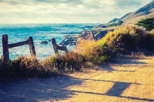 Monterey: The Old Fence On The Monterey Coast by Joseph S. Giacalone