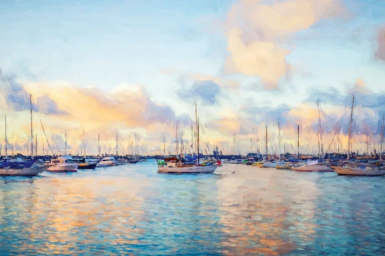 A Nautical Pastel San Diego Harbor