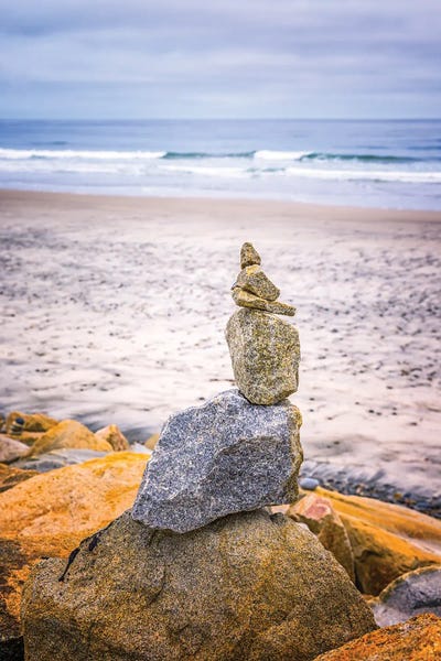 San Diego: Zen Stack, Torrey Pines State Beach by Joseph S. Giacalone