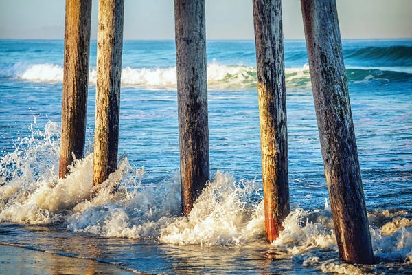 San Diego: Splish And Splash, Imperial Beach Pier by Joseph S. Giacalone
