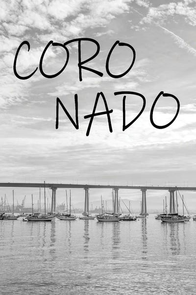 Harbors: Classic Black And White, Coronado California by Joseph S. Giacalone