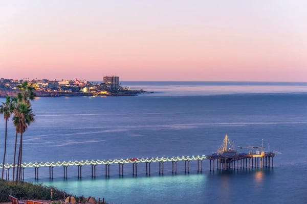 Docks & Piers: Scripps Pier On A December Morning by Joseph S. Giacalone