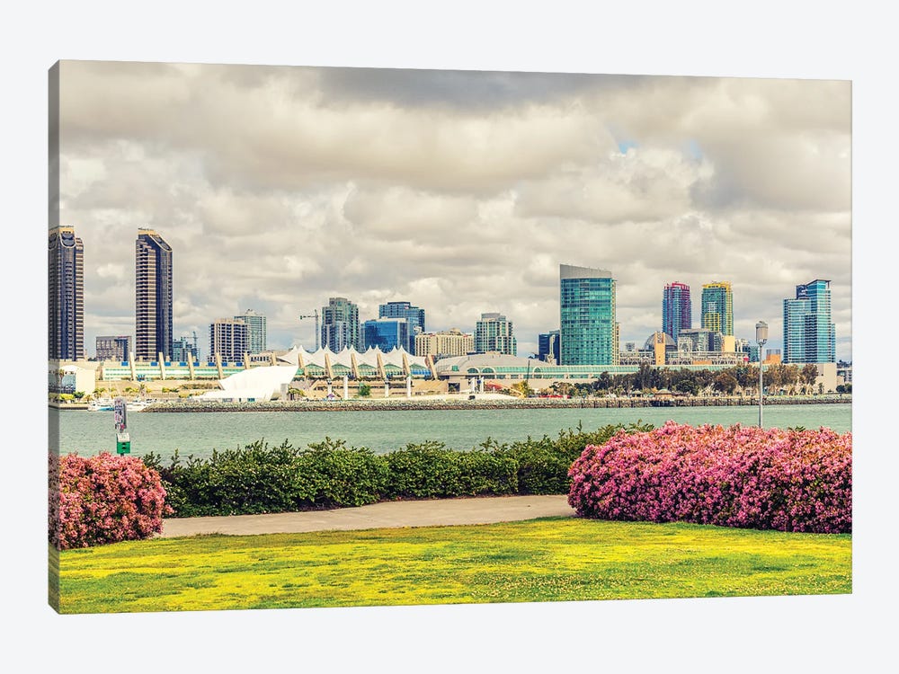 The Colors Of Spring, San Diego Skyline by Joseph S. Giacalone 1-piece Canvas Art