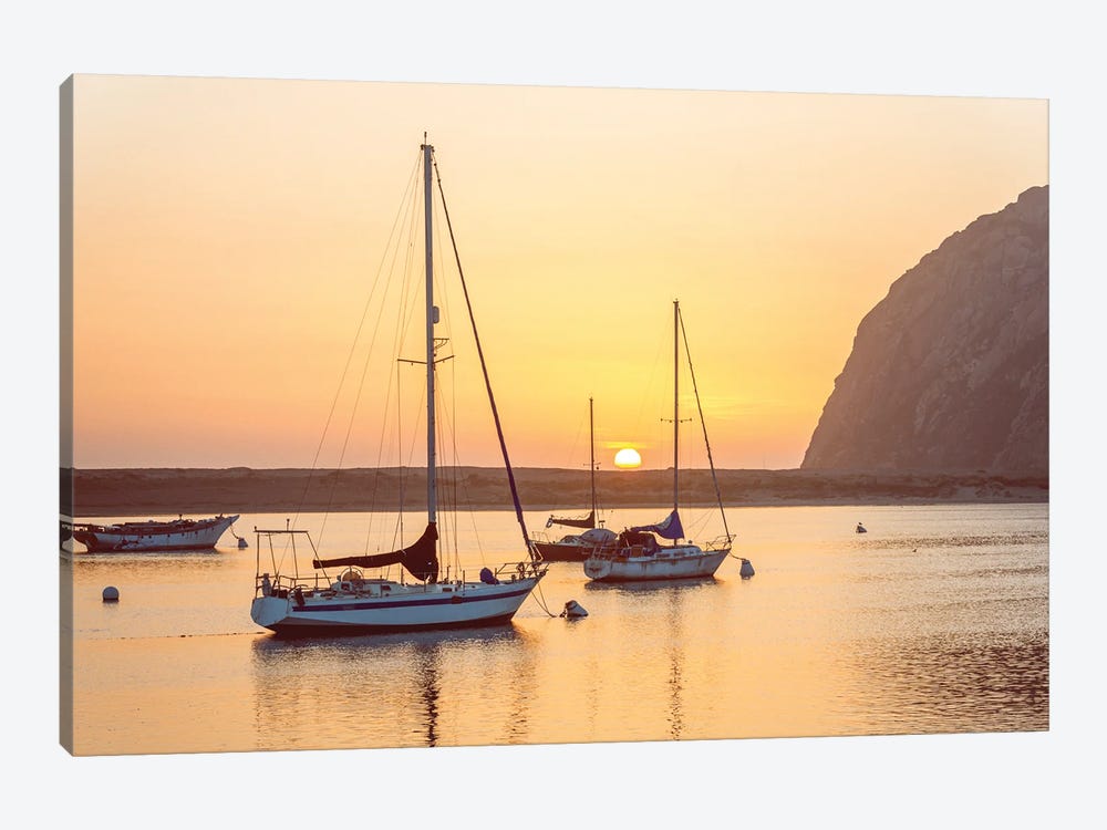 End Of The Day, Morro Bay Sunset by Joseph S. Giacalone 1-piece Canvas Print