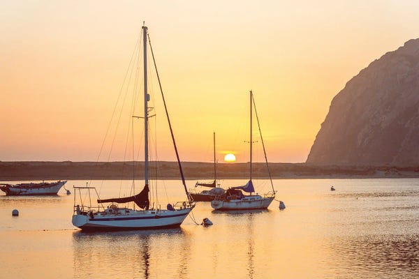 Harbors: End Of The Day, Morro Bay Sunset by Joseph S. Giacalone
