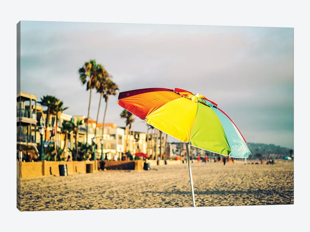 Summer Icon, Mission Beach San Diego California by Joseph S. Giacalone 1-piece Canvas Artwork