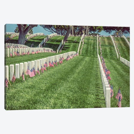 Fields Of Honor, Fort Rosecrans National Cemetery Canvas Print #JGL484} by Joseph S. Giacalone Canvas Wall Art
