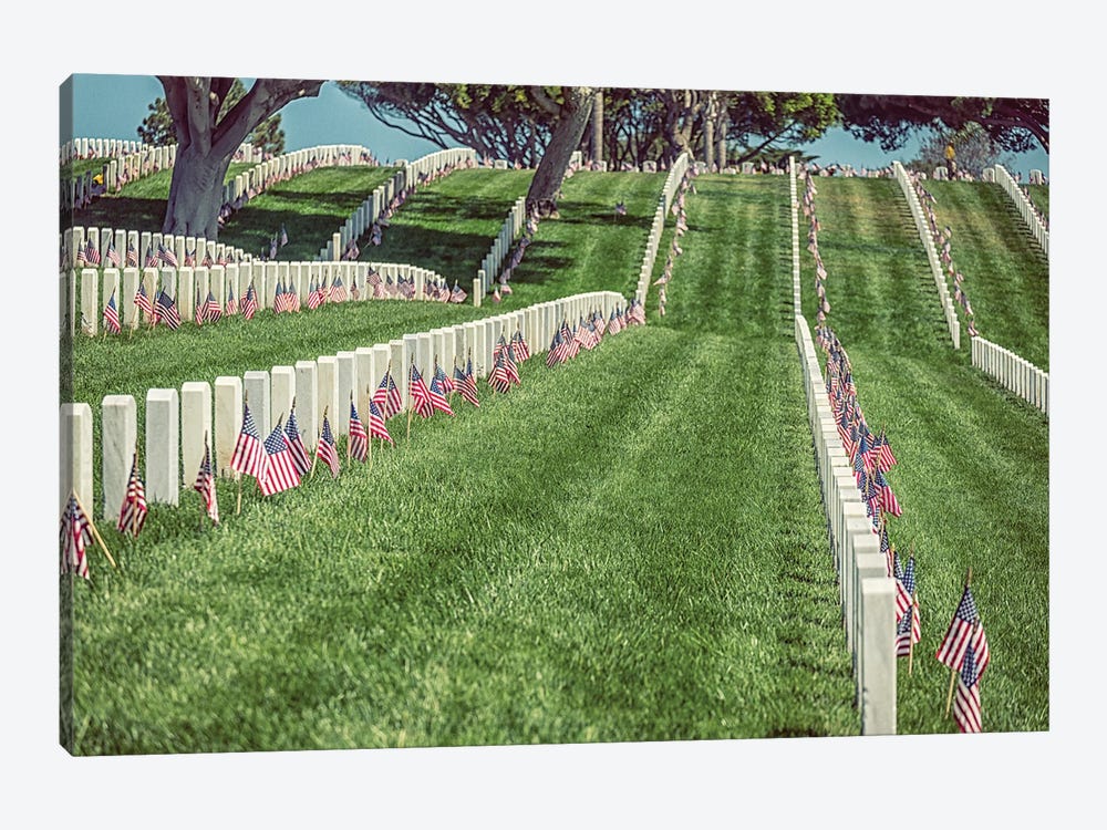 Fields Of Honor, Fort Rosecrans National Cemetery by Joseph S. Giacalone 1-piece Canvas Art Print
