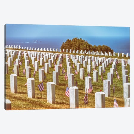 For Honor Above The Sea, Fort Rosecrans National Cemetery Canvas Print #JGL485} by Joseph S. Giacalone Canvas Art
