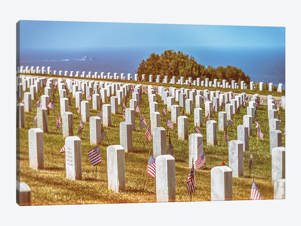 For Honor Above The Sea, Fort Rosecrans National Cemetery by Joseph S. Giacalone 1-piece Canvas Artwork